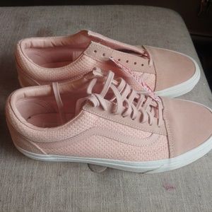Vans old skool woven suede in pink/spanish villa c